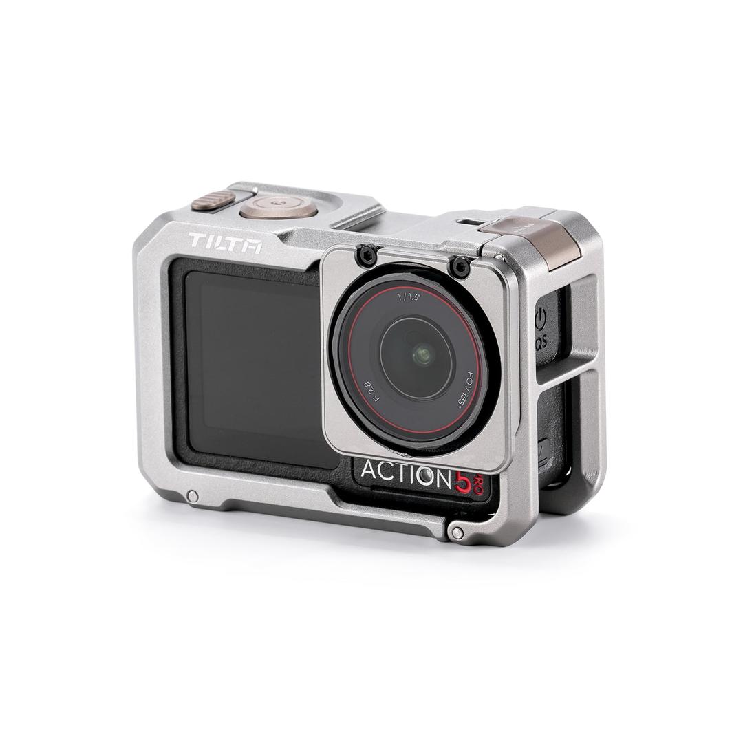 Tilta Full Camera Cage for DJI Osmo Action 5 Pro - Titanium Grey