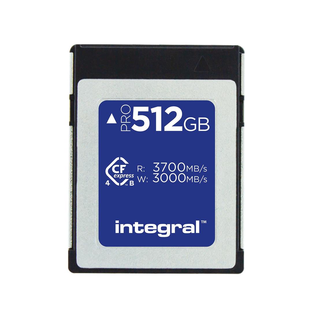 Integral 512GB Professional (3700MB/Sec) Type B CFexpress 4.0 Memory Card
