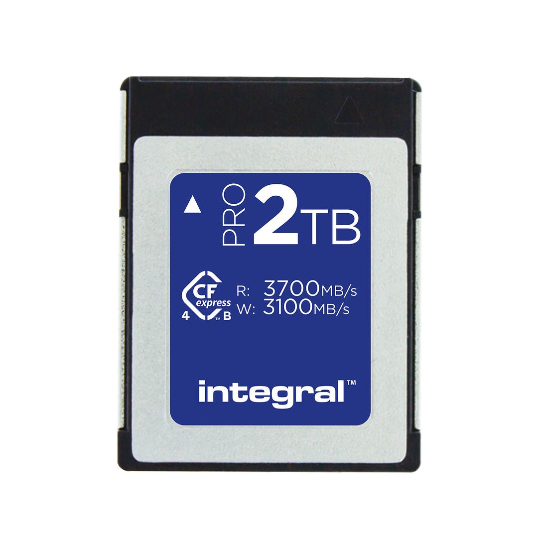Integral 2TB Professional (3700MB/Sec) Type B CFexpress 4.0 Memory Card