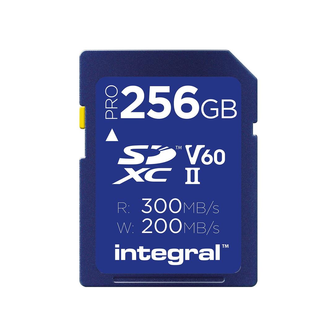 Integral 256GB Professional (300MB/Sec) UHS-II V60 Memory Card