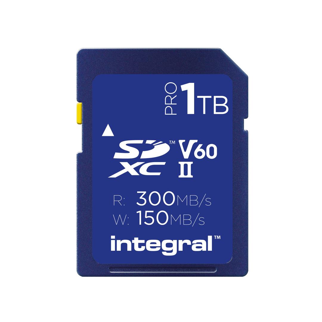 Integral 1TB Professional (300MB/Sec) UHS-II V60 Memory Card