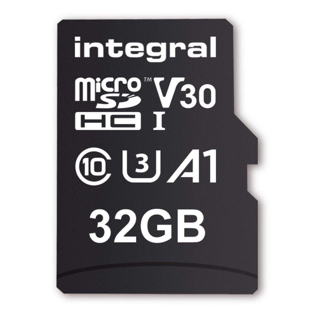Integral 32GB High Speed (100MB/Sec) UHS-I U3 V30 Micro SD Card