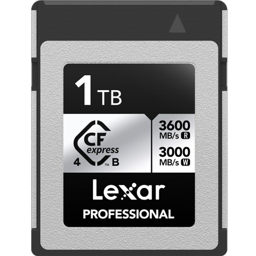 Lexar 1TB Professional (3600MB/Sec) Type B CFexpress 4.0 Silver Series Memory Card