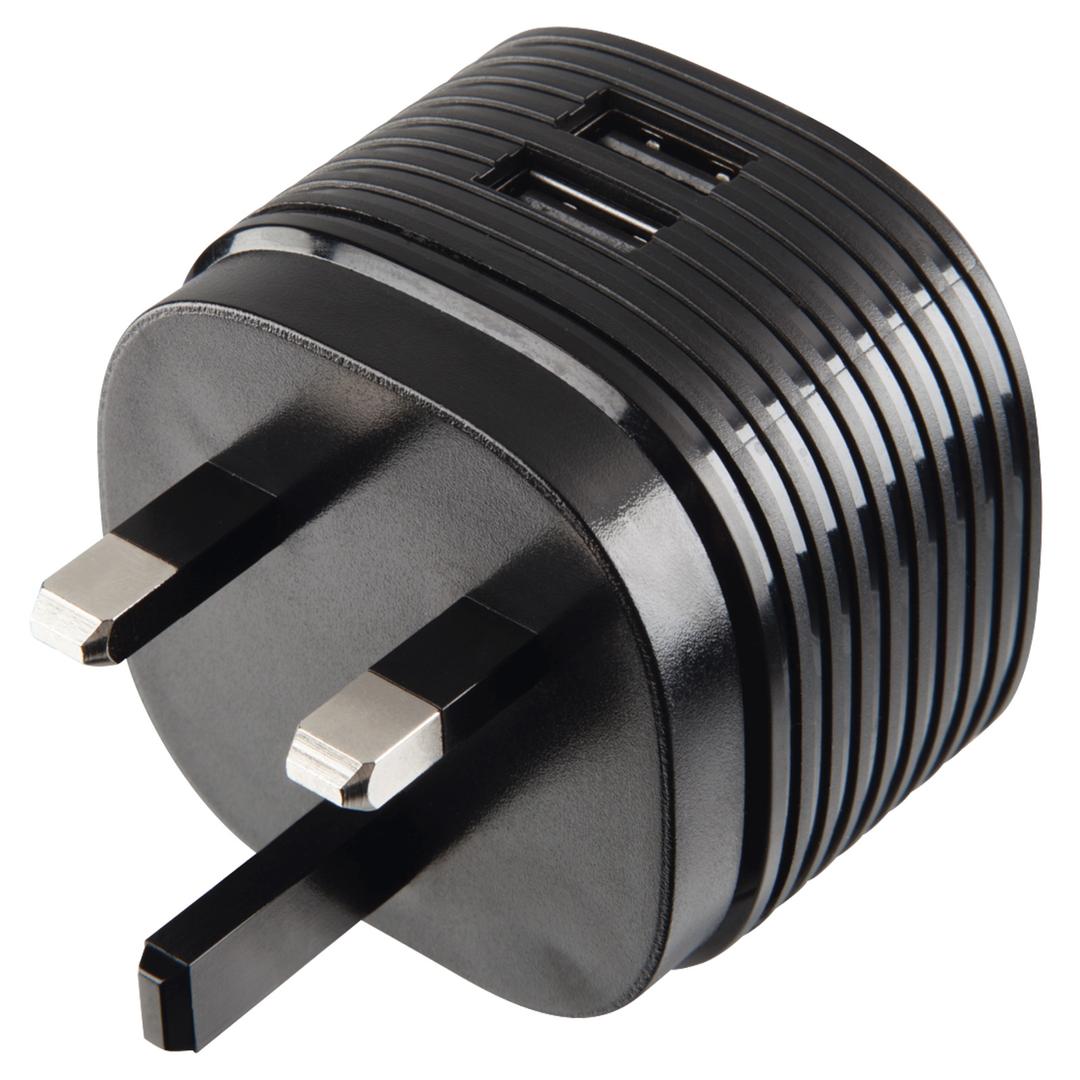 Hama Dual USB 2.4A UK Wall Plug Charger