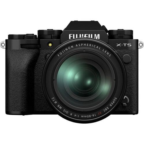 Fujifilm X-T5 Digital Camera with XF 16-80mm Lens - Black