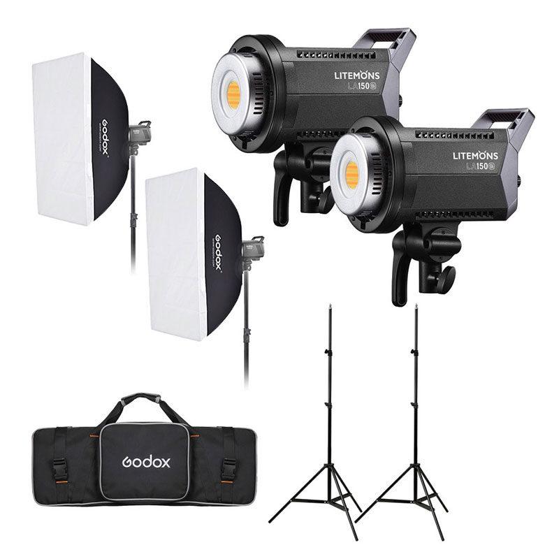 Godox LA150B Litemons LED Light Twin Kit