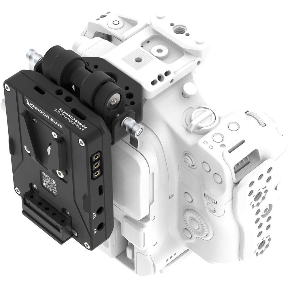 Kondor Blue V-Mount Battery Plate Kit for Canon C80 - Raven Black