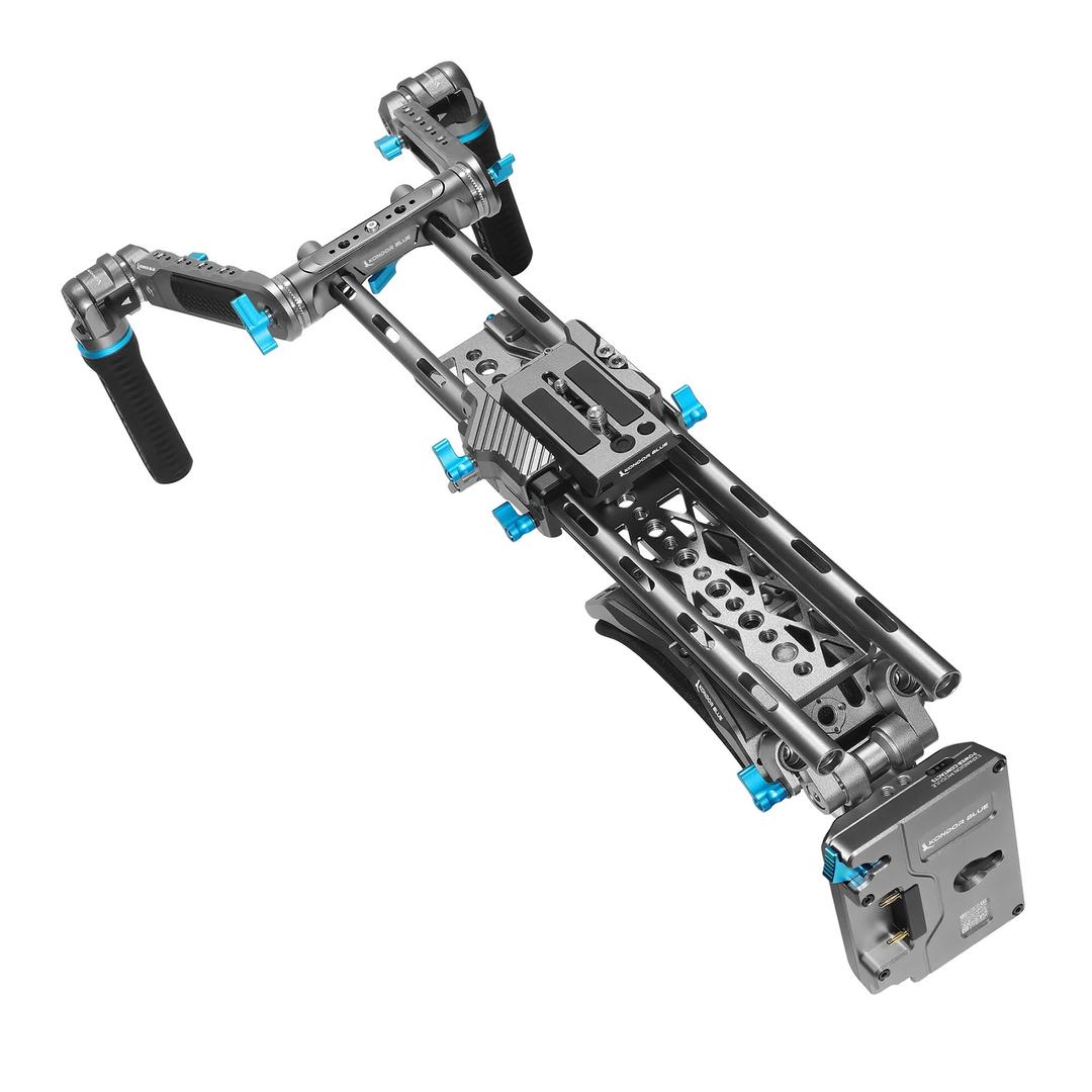 Kondor Blue Shoulder Rig Pro MKII Gold mount - Space Grey