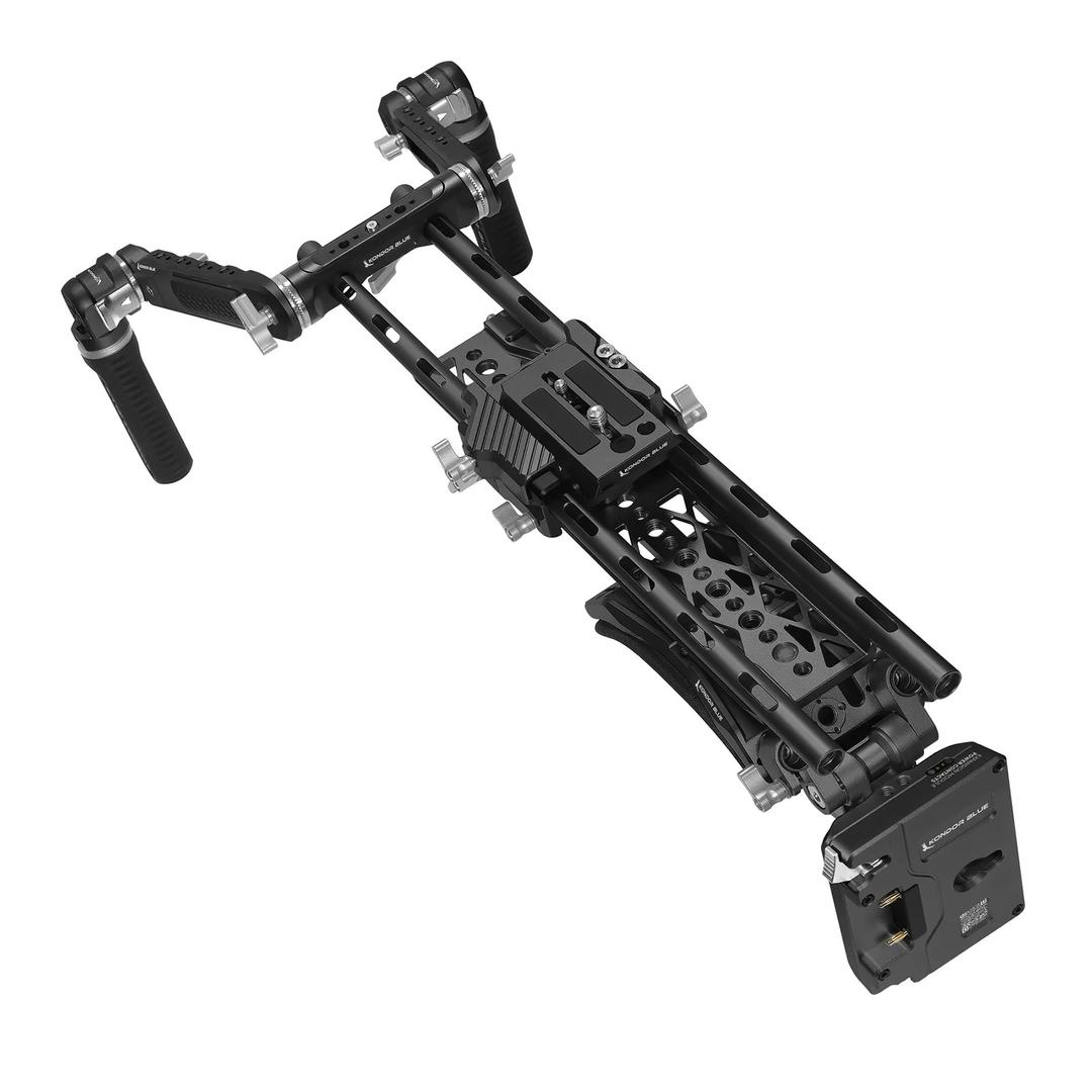 Kondor Blue Shoulder Rig Pro MKII Gold mount - Raven Black