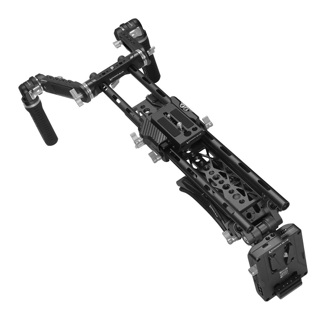 Kondor Blue Shoulder Rig Pro MKII V-mount - Raven Black