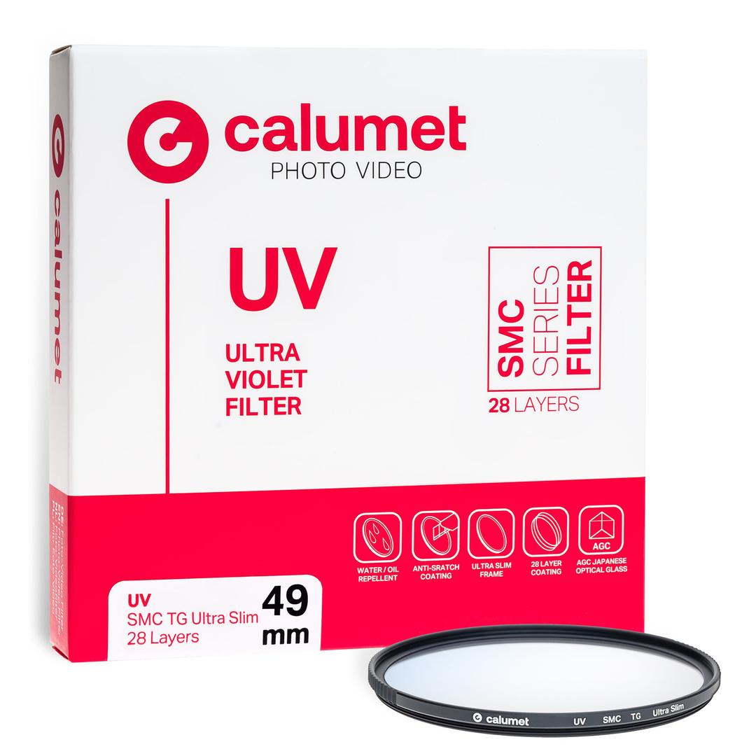 Calumet 49mm UV SMC TG Ultra Slim Filter