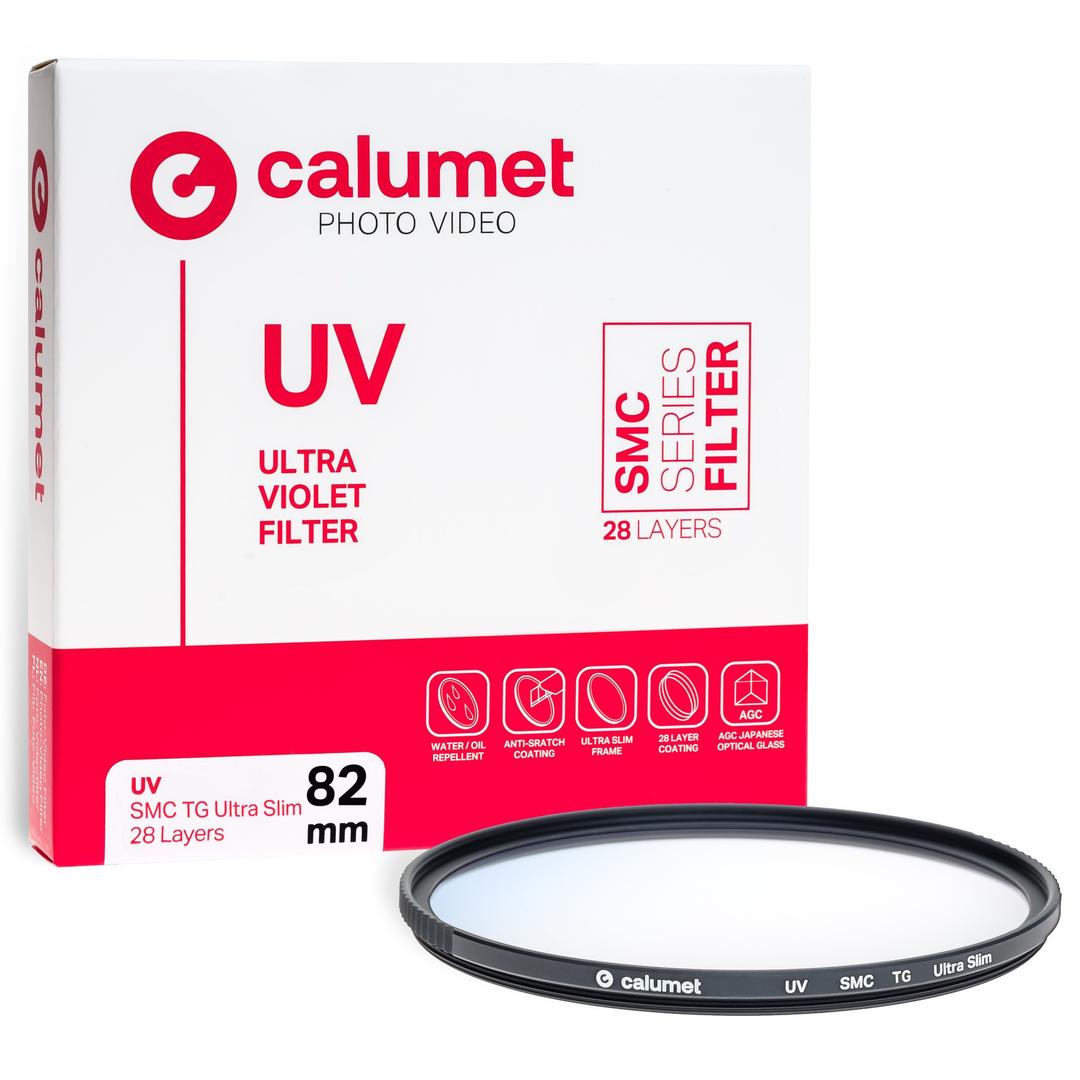 Calumet 82mm UV SMC TG Ultra Slim Filter