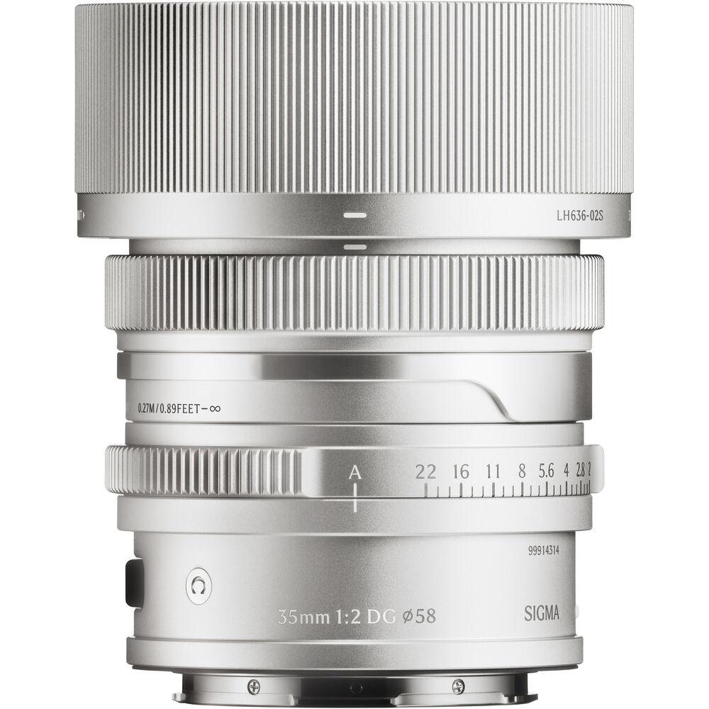 Sigma 35mm f2 DG Contemporary Lens for L-Mount - Silver