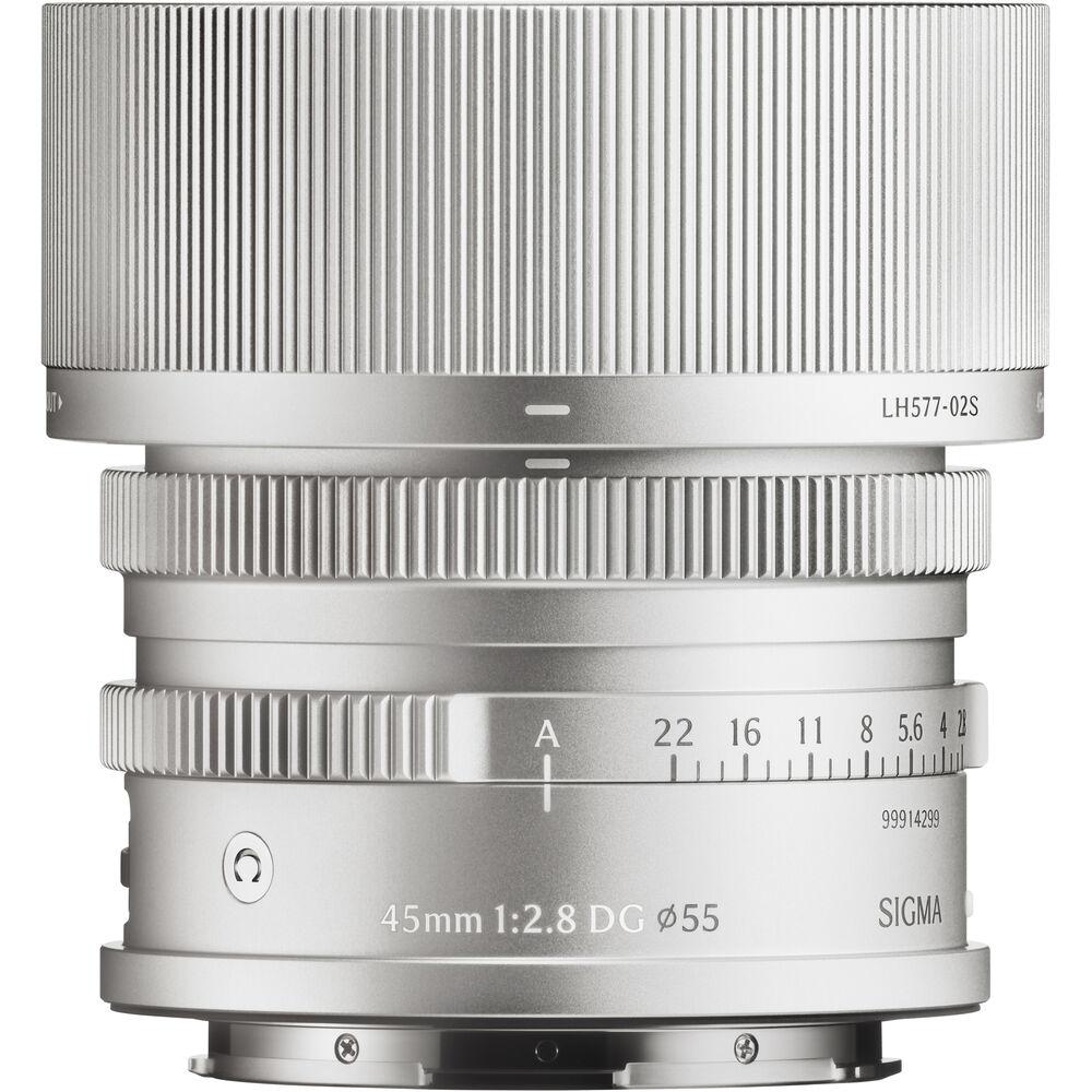Sigma 45mm f2.8 DG Contemporary Lens for L-Mount - Silver