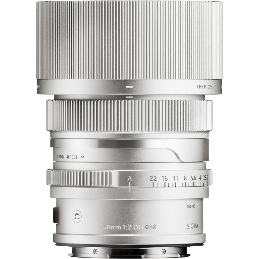 Sigma 50mm f2 DG Contemporary Lens for L-Mount - Silver