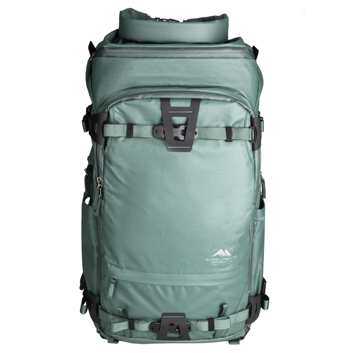 Summit Creative XLarge Rolltop Camera Backpack Tenzing 50L - Green