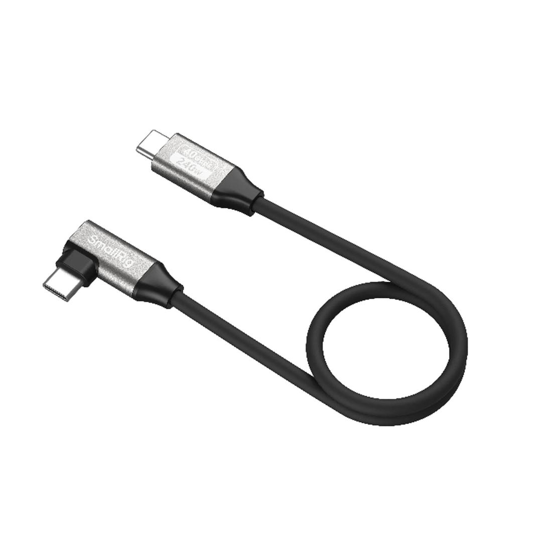 SmallRig USB-C Data Cable (Straight to Angled, 35cm/13.8in) 5075
