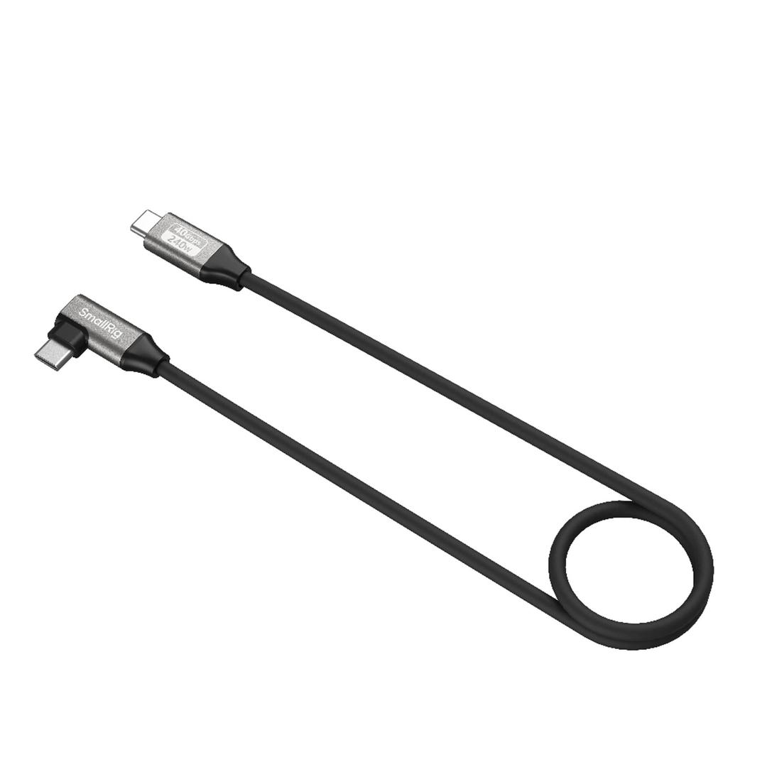 SmallRig USB-C Data Cable (Straight to Angled, 60cm/23.6in) 5076