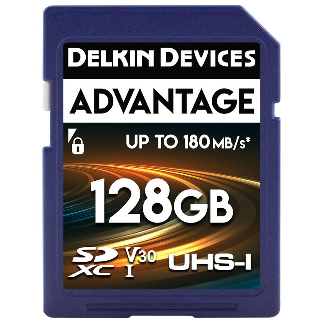 Delkin ADVANTAGE 128GB (180MB/s) UHS-I V30 SDXC Memory Card