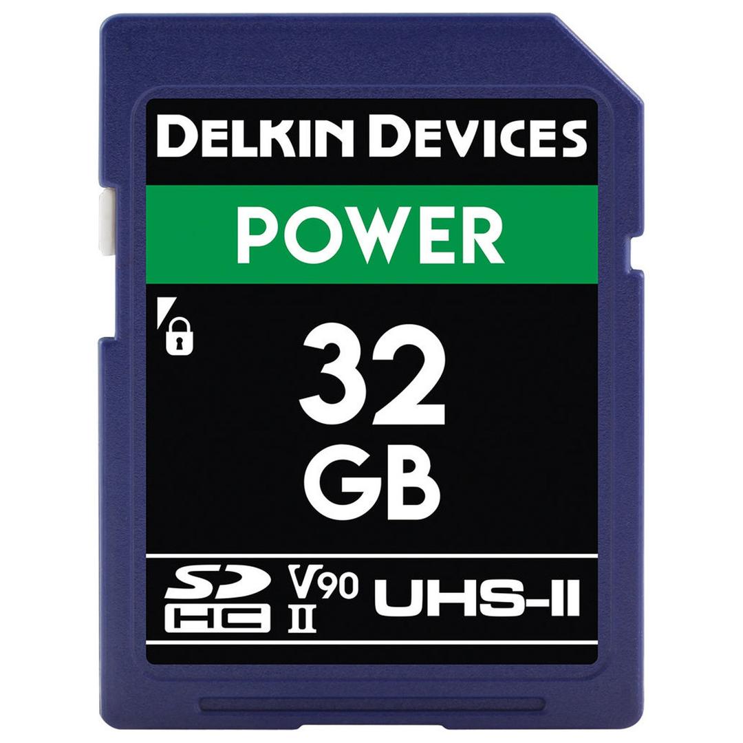 Delkin POWER 32GB (300 MB/s) UHS-II V90 SDXC Memory Card