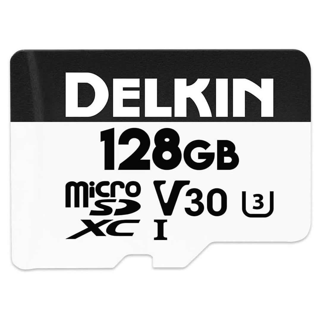 Delkin HYPERSPEED 128GB (100MB/s) UHS-I V30 microSDXC Memory Card