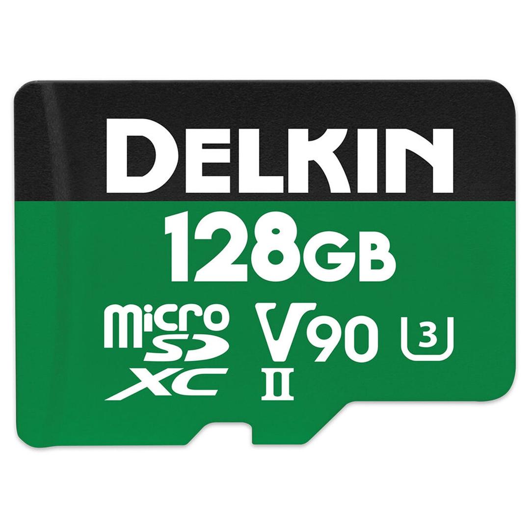 Delkin POWER 128GB (300MB/s) UHS-II V90 microSDXC Memory Card