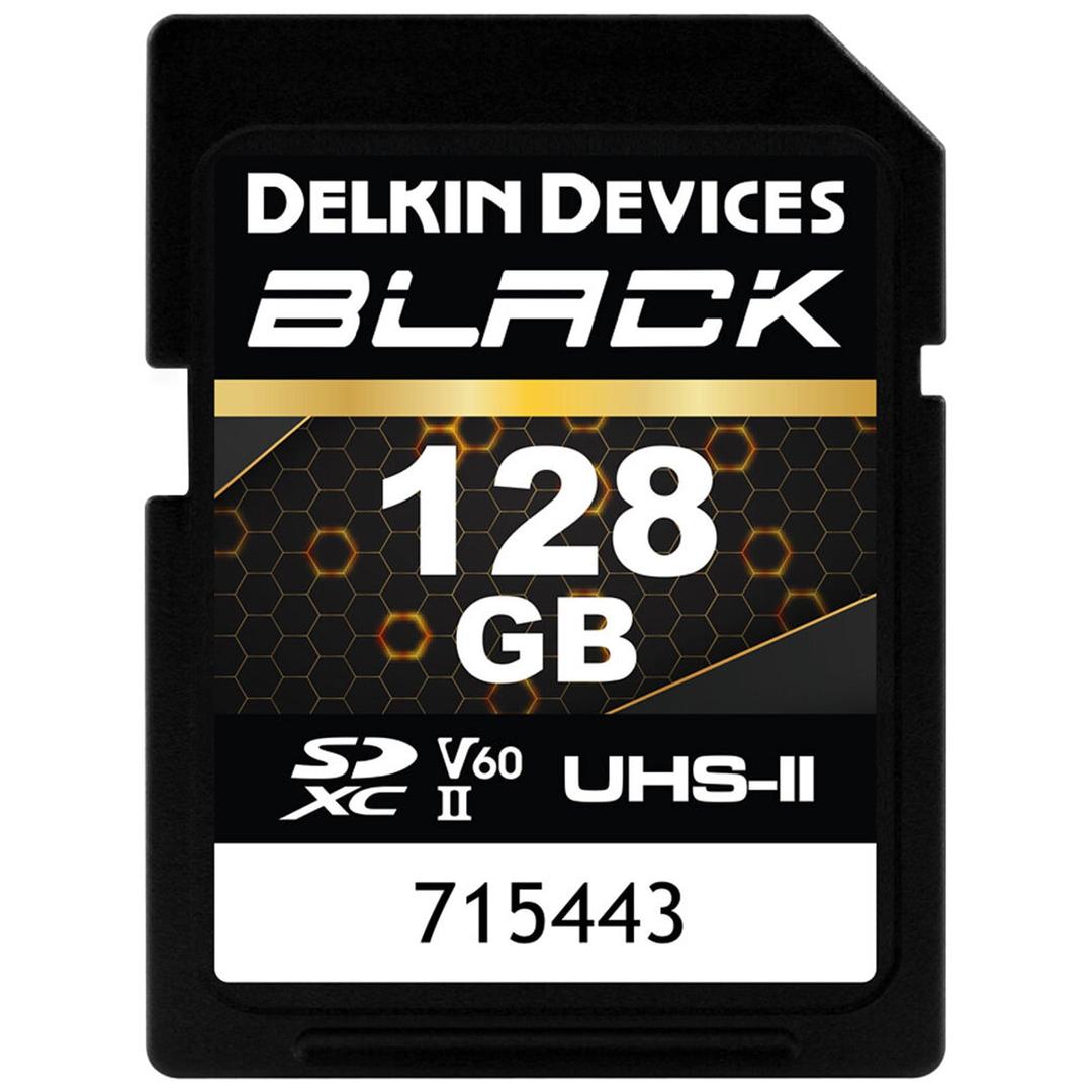 Delkin BLACK 128GB (290MB/s) UHS-II V60 Rugged SDXC Memory Card