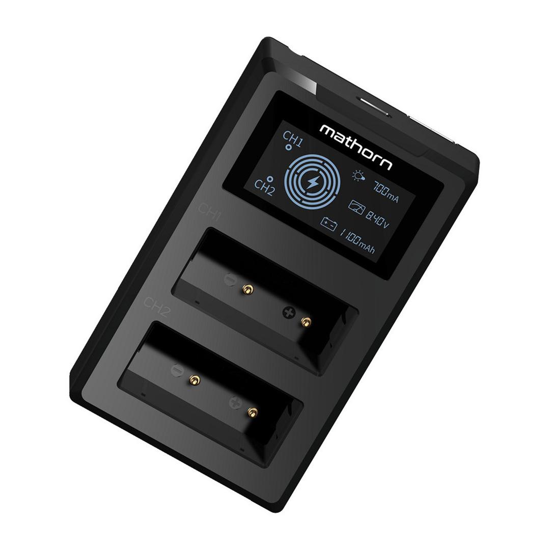 Mathorn Dual Charger MBC-D105 USB-C for Canon LP-E12
