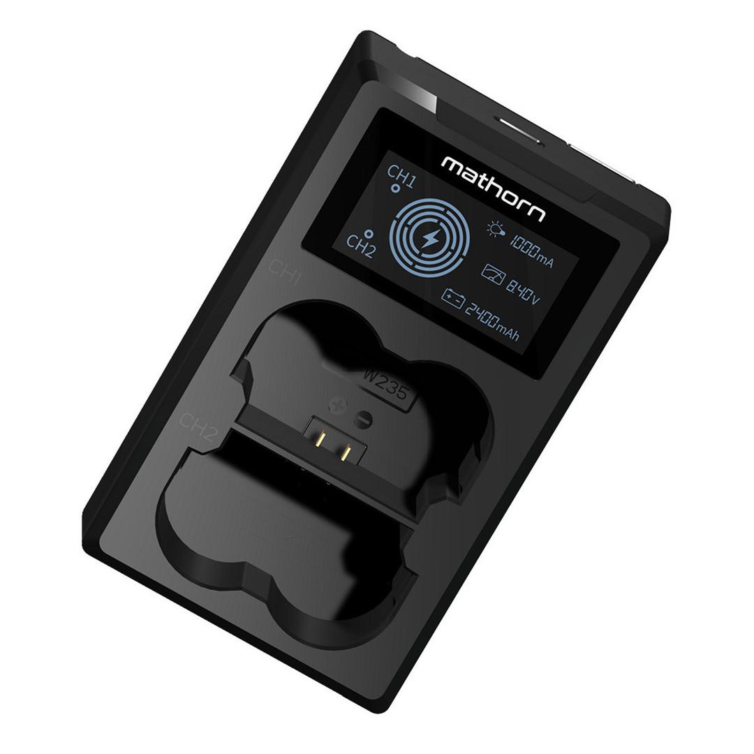 Mathorn Dual Charger MBC-D151 USB-C for Panasonic DMW-BLC12