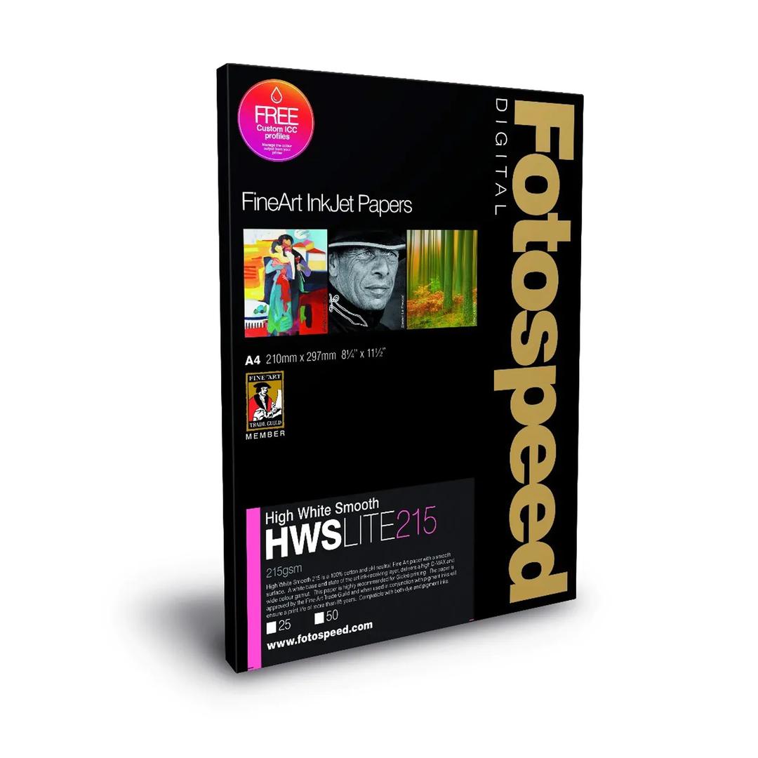 Fotospeed High White Smooth Lite 215 A2 - 25 sheets