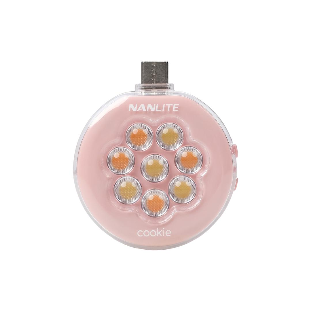 NanLite Cookie LED Mini Light  - Coral Pink