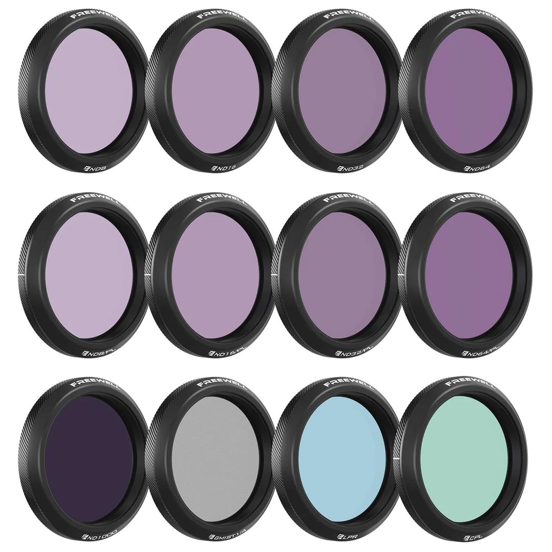 Freewell Osmo Action 5 Pro Filters - Mega Kit - 12 Pack