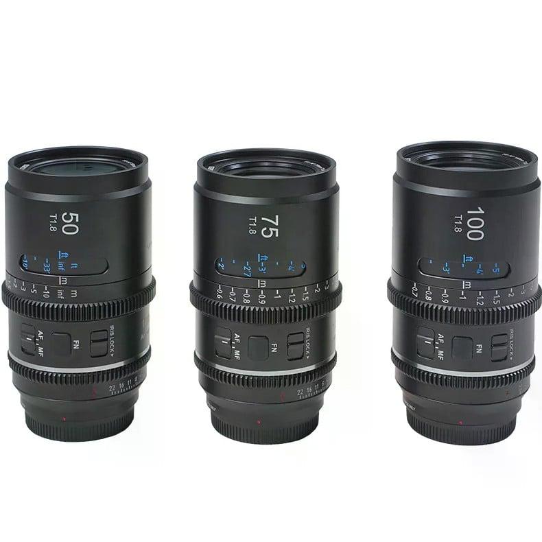 Sirui Astra Series 50/75/100mm T1.8 Full-frame AF Anamorphic Cine Lens Kit (L Mount, Neutral Flare)