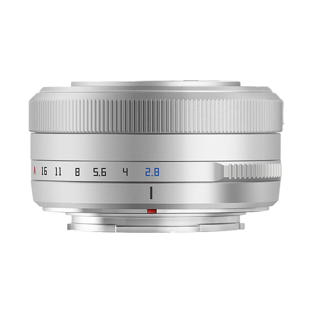 TTArtisan AF 27mm f2.8 APS-C Lens for Fujifilm X - Silver