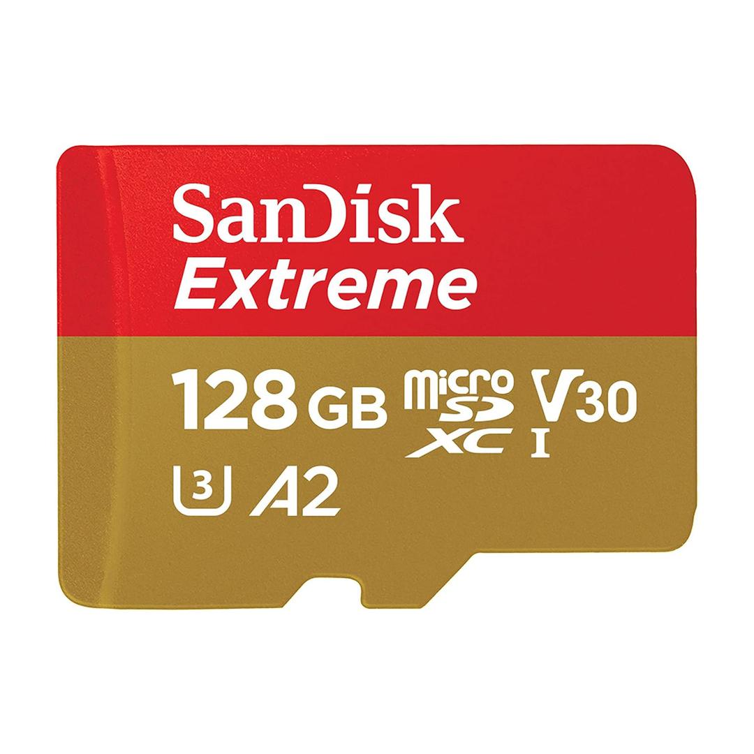 SanDisk Extreme 128GB (190MB/s) V30 microSDXC UHS-I Memory Card