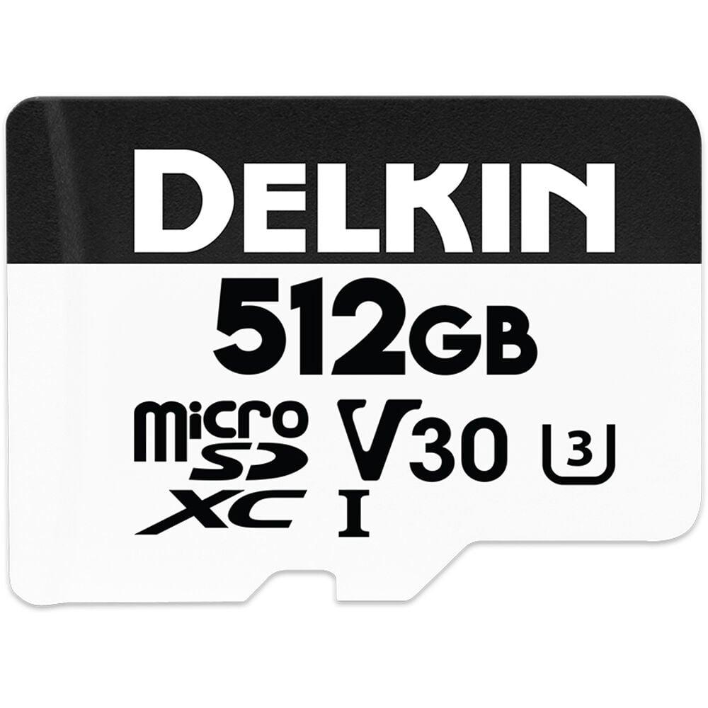 Delkin DRONE 512GB (190MB/s) UHS-I V30 (A2) microSD Memory Card