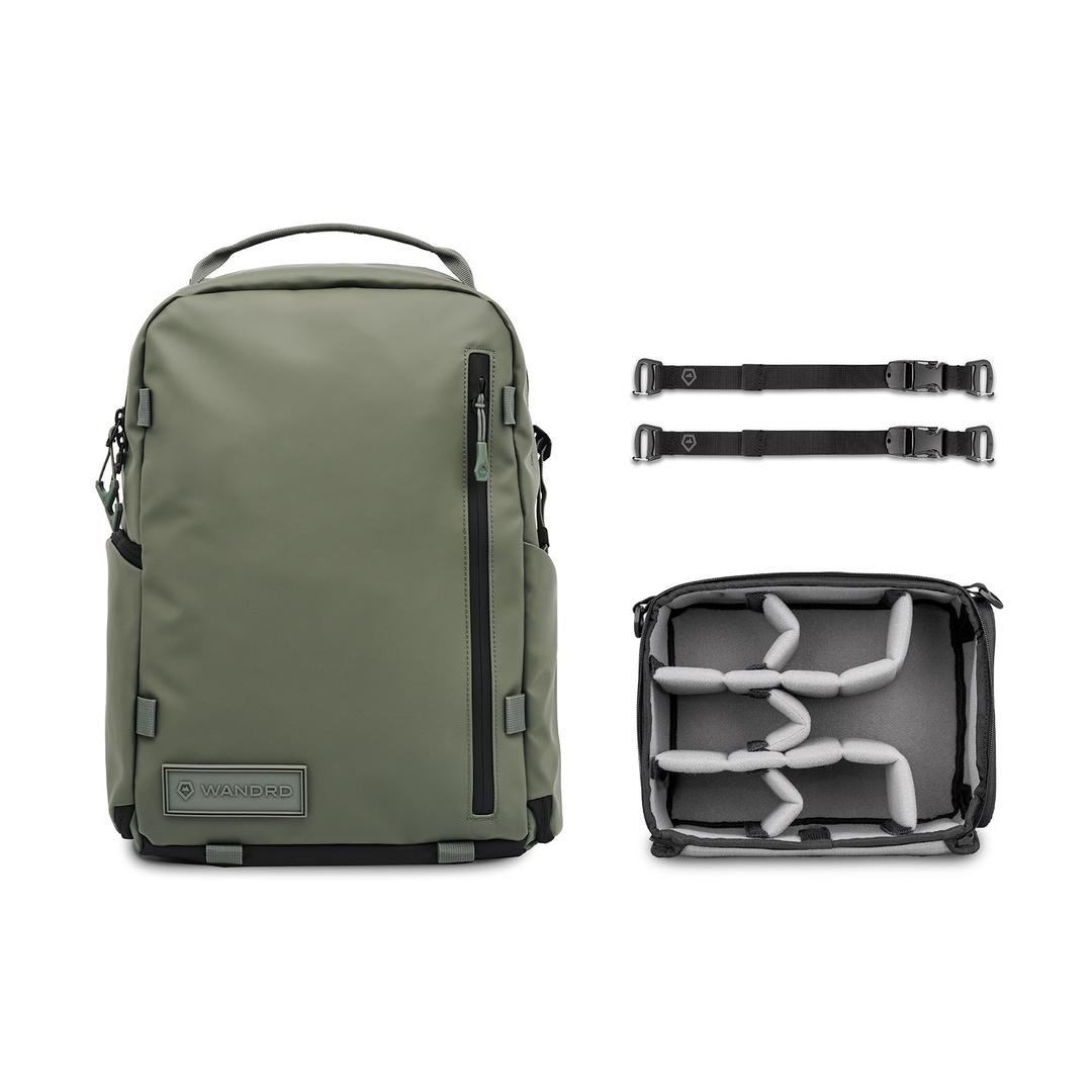 WANDRD PRVKE 21L Zip Photography Backpack Bundle - Wasatch Green