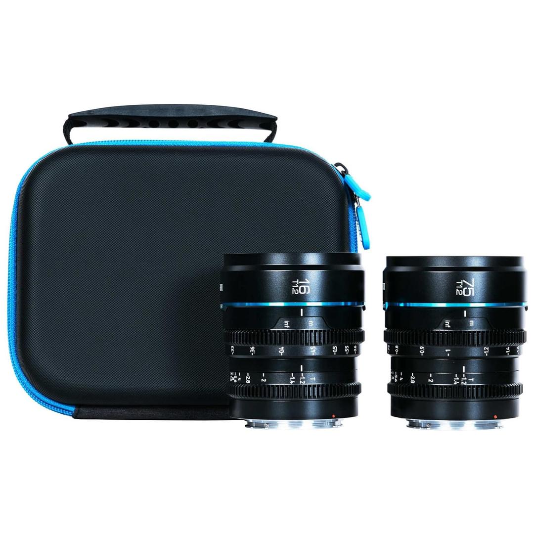 SIRUI Nightwalker 16mm & 75mm T1.2 S35 2-Lens Set for Micro Four Thirds (Black)
