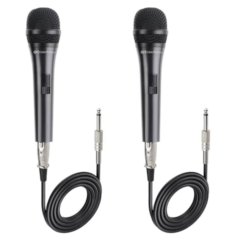 2025 Cable Matters 2-Pack Cardioid Dynamic Vocal Microphones W...