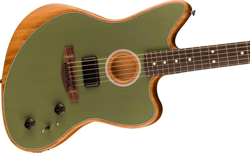 2025 Fender Acoustasonic Player Jazzmaster Antique Olive