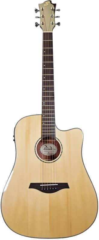 Unknown Sevinia Sevinia W41C Solid Spruce Top with Mahogany Ba...