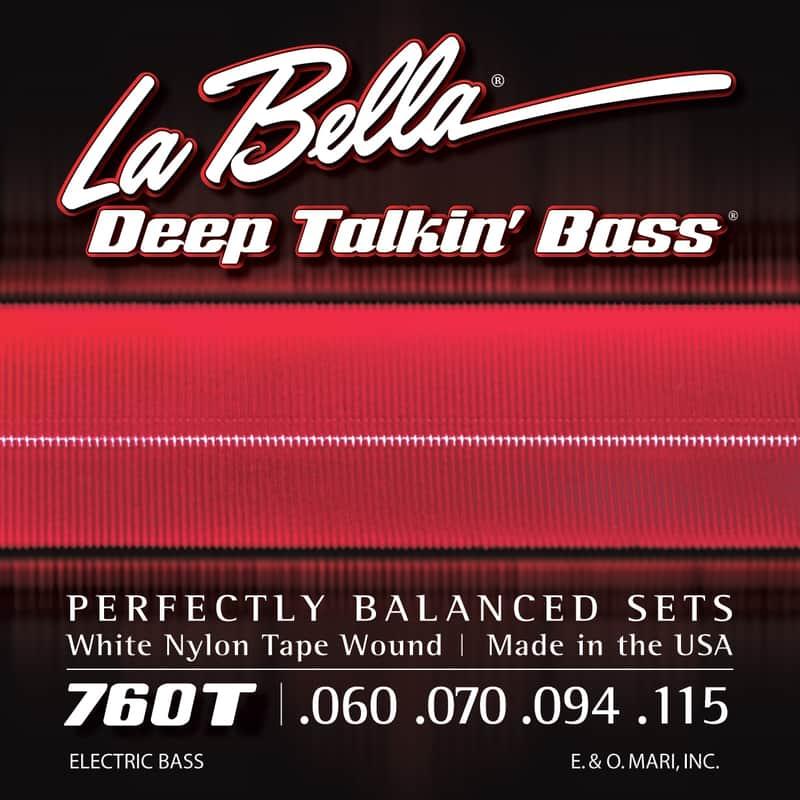 La Bella 760T Nylon Tape Wound - 60-115 White
