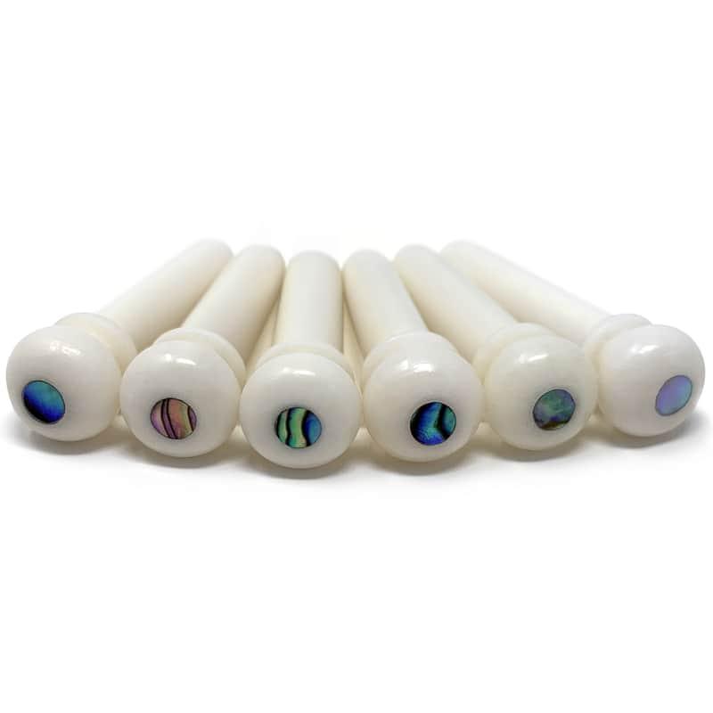 Crosby BPDU-6 Ox Bone with Abalone Dot Inlay
