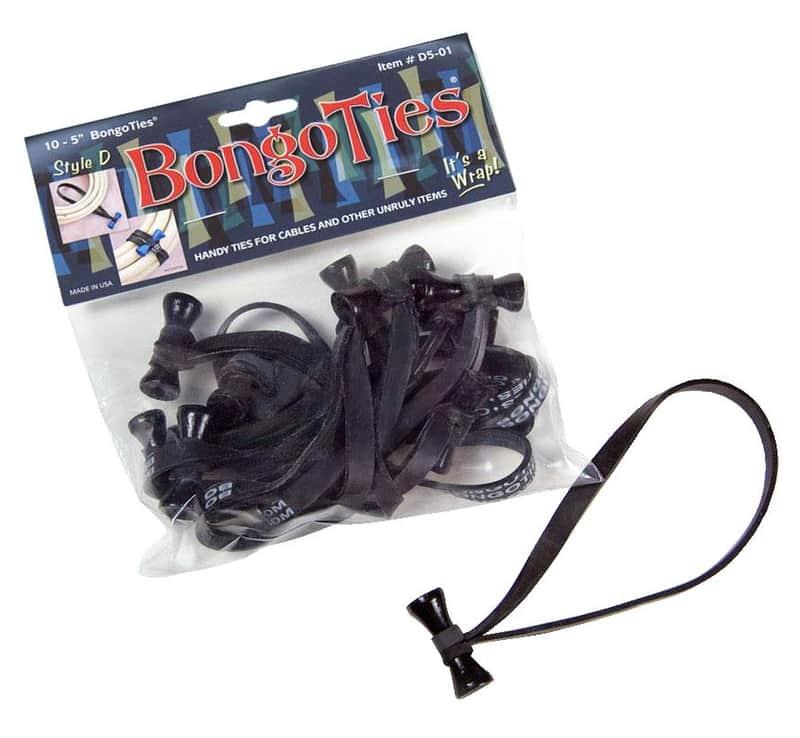 BongoTies BongoTies D5-01-K Style D Tip Bongo Ties - Pack of 1...