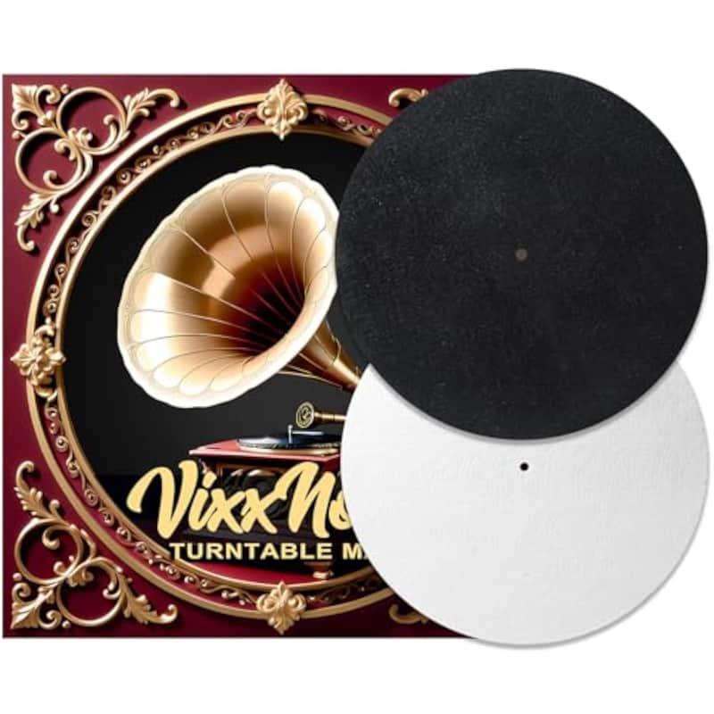 2025 VixxNoxx 2Pcs 12 Inch Wool Record Player Felt Mats Anti...