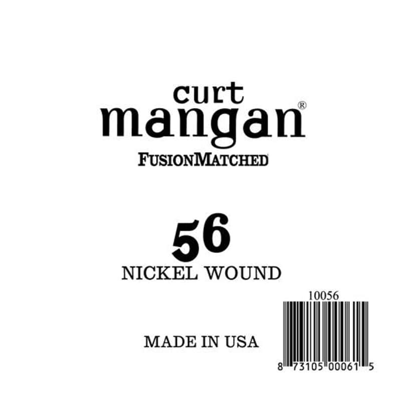Curt Mangan 56 Wound Ball End Single String Nickel