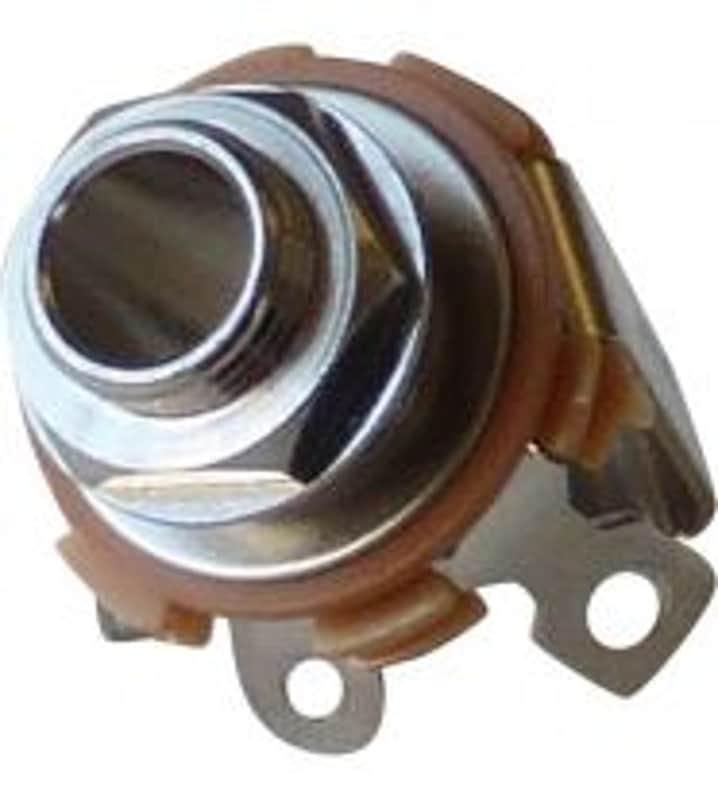 Stentor Electric Guitar Jack Socket with Nut Chrome