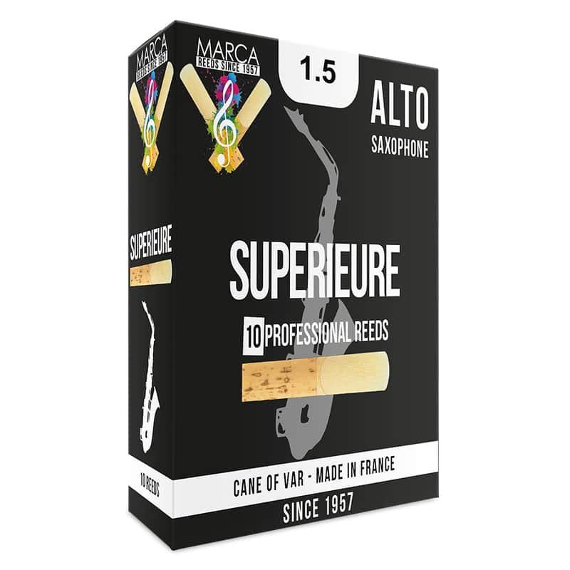 Mar Marca Superieure Reeds ~ 10 Pack ~ Alto Sax ~ 1.5 Re