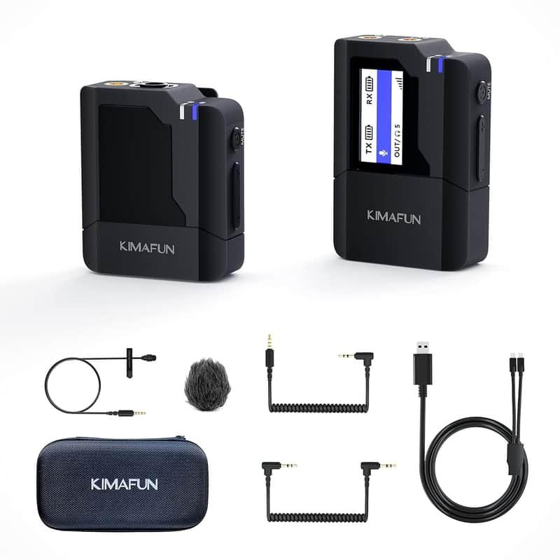 2025 KIMAFUN 2.4G Wireless Lavalier Microphone System, Compact...