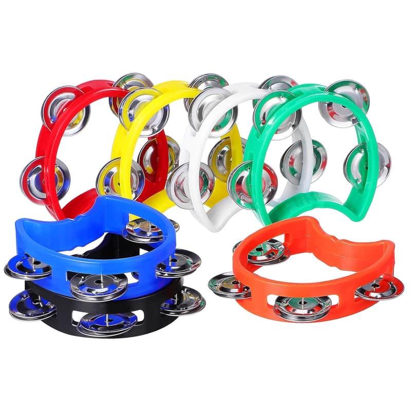 2025 Unbranded 7Pcs Half Moon Tambourines Handheld Percussion ...
